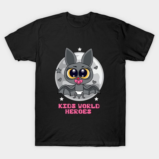 Cute Bat New born Baby Honey Boo Milking T-Shirt by RJ-Creative Art